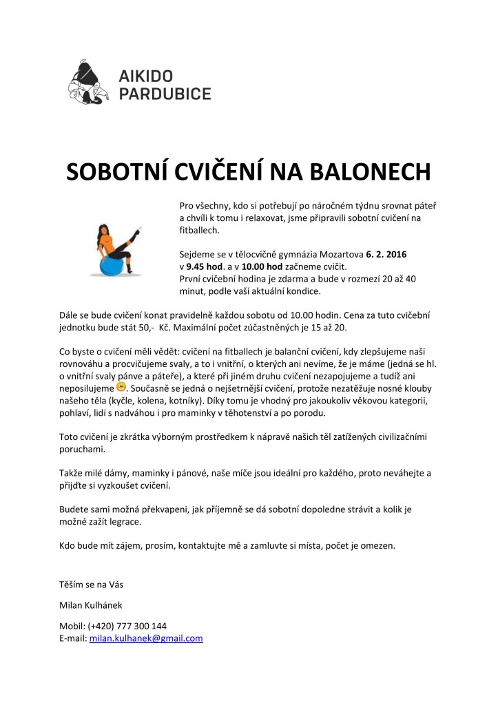 Cvičení na balonech